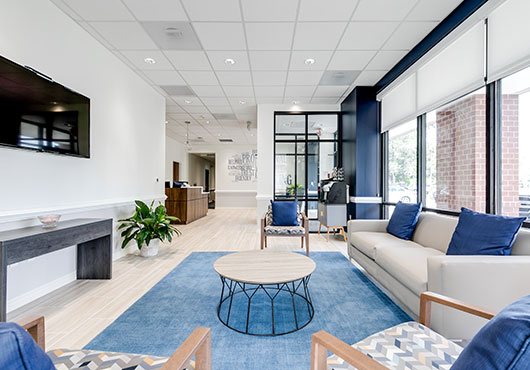 Ongoing relationships have kept Riverstone in the mix of revitalization projects such as this 5,000-square-foot new space for the law firm Allen, Allen, Allen & Allen.